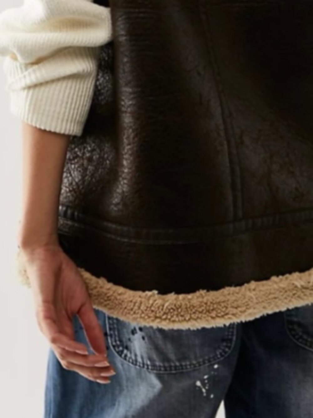 NWT Free People Bad Habits Cozy Vest Medium - Picture 4 of 15